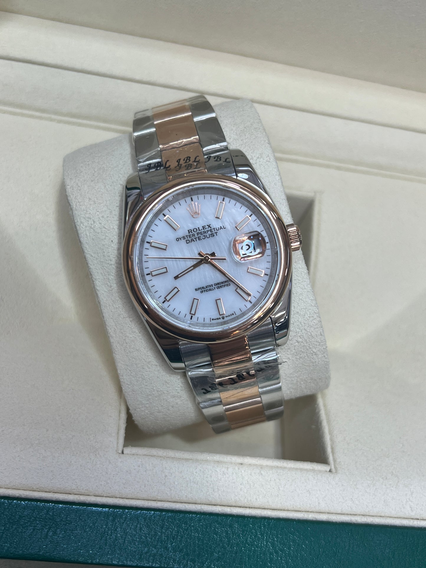 Datejust 36mm mostrador madrepérola