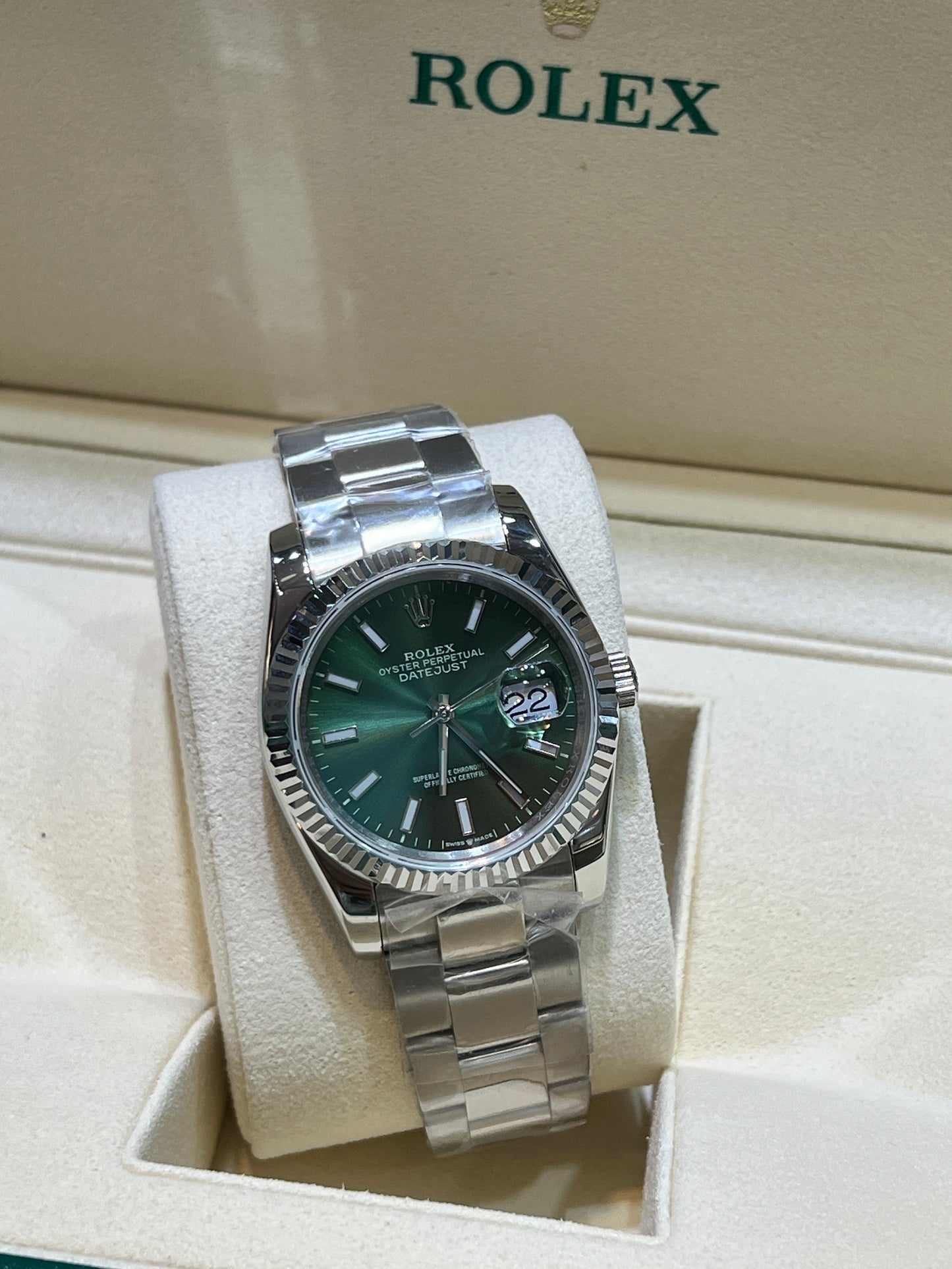 Datejust 36mm mostrador verde