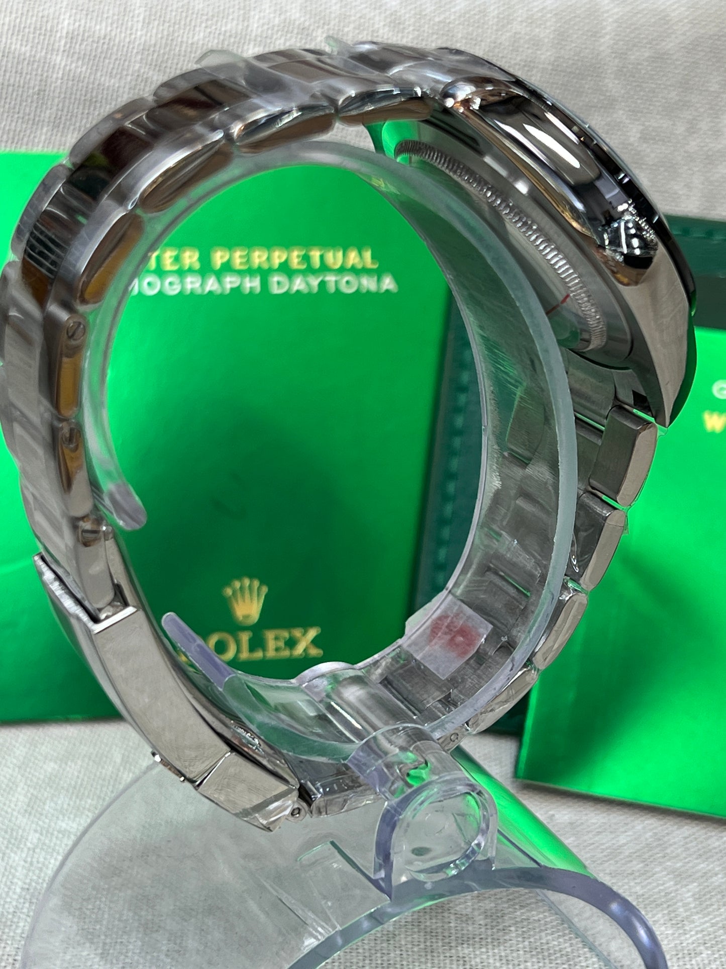 Daytona aço mostrador preto