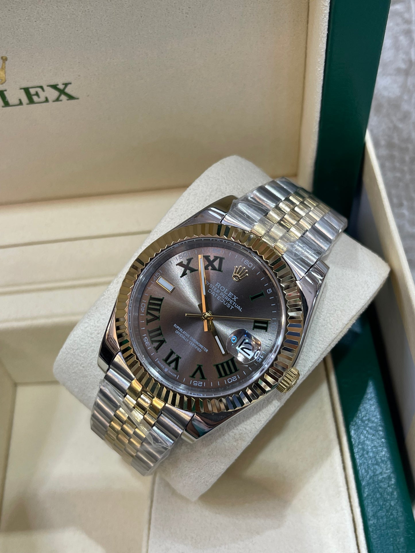 Datejust cinza misto 41mm